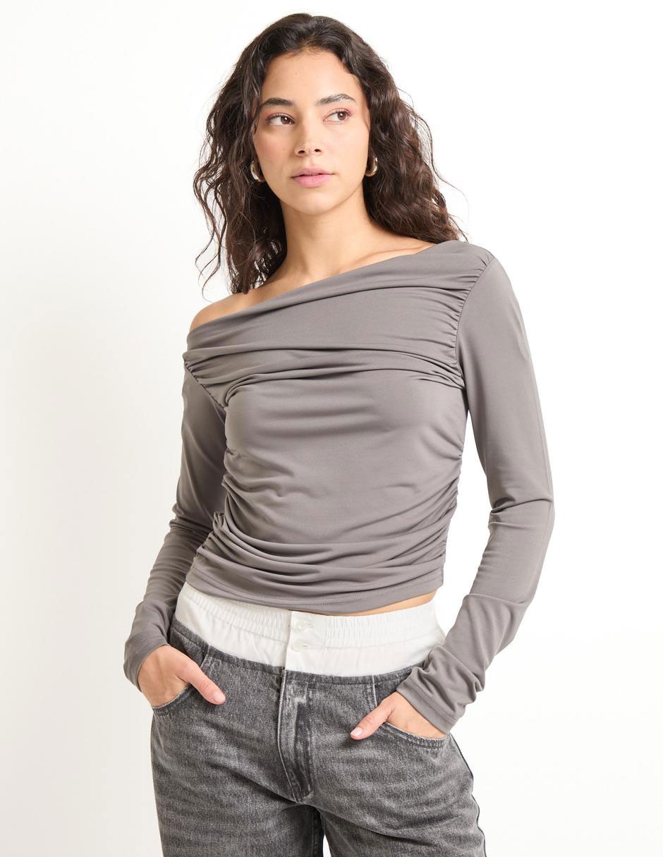 Blusa manga larga para mujer