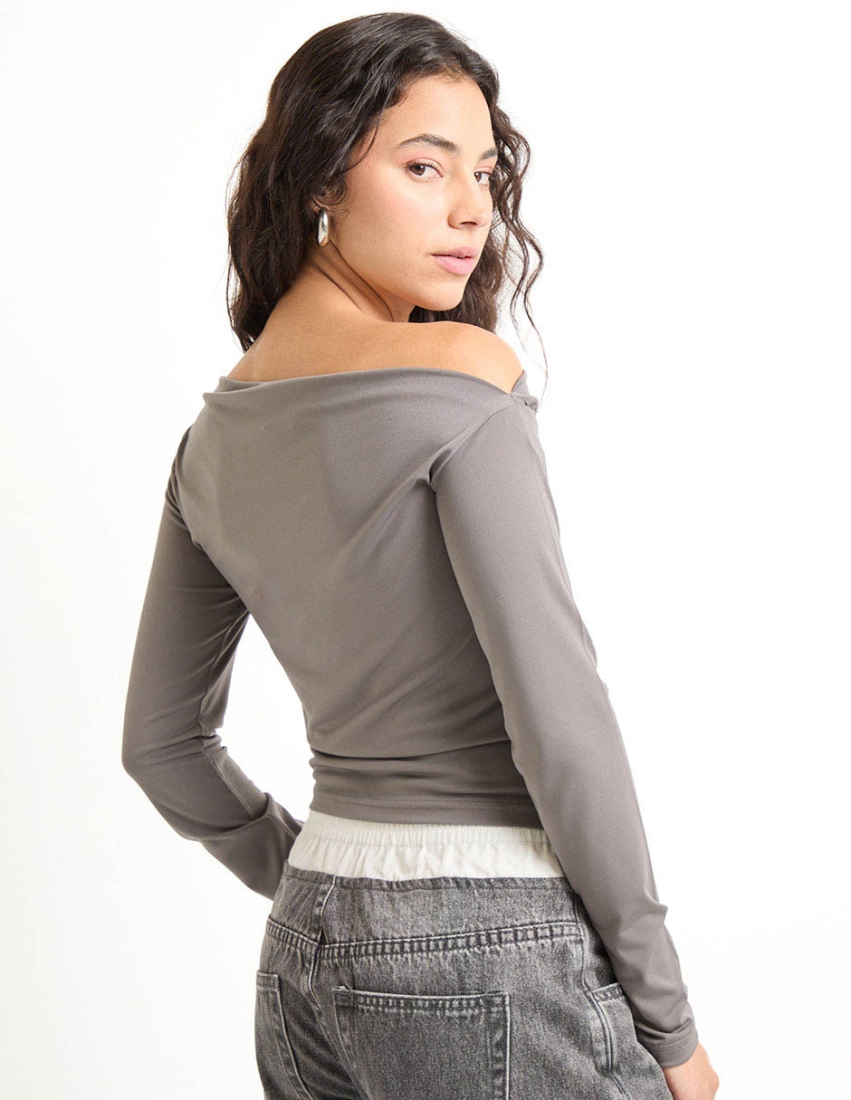 Blusa manga larga para mujer 2