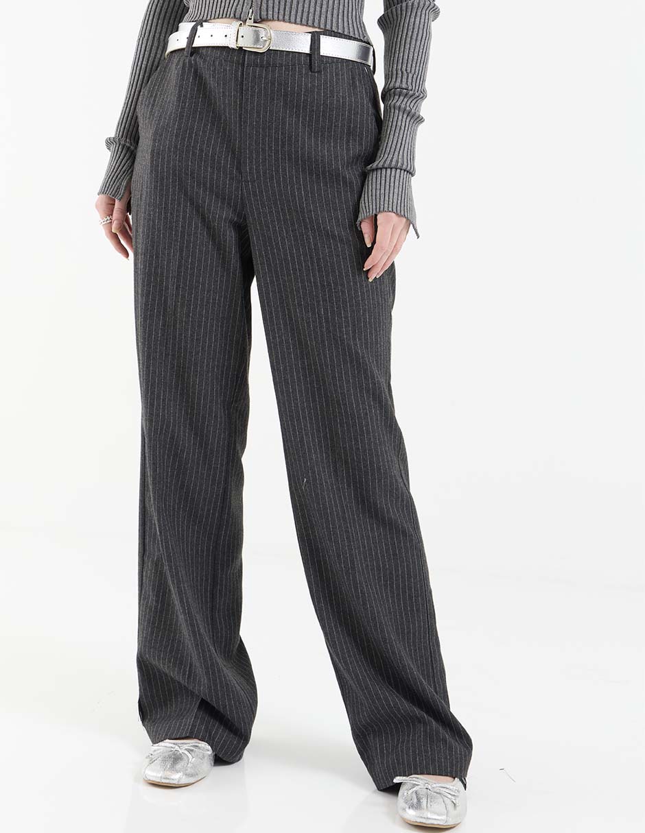 Pantalón de vestir wide leg para mujer