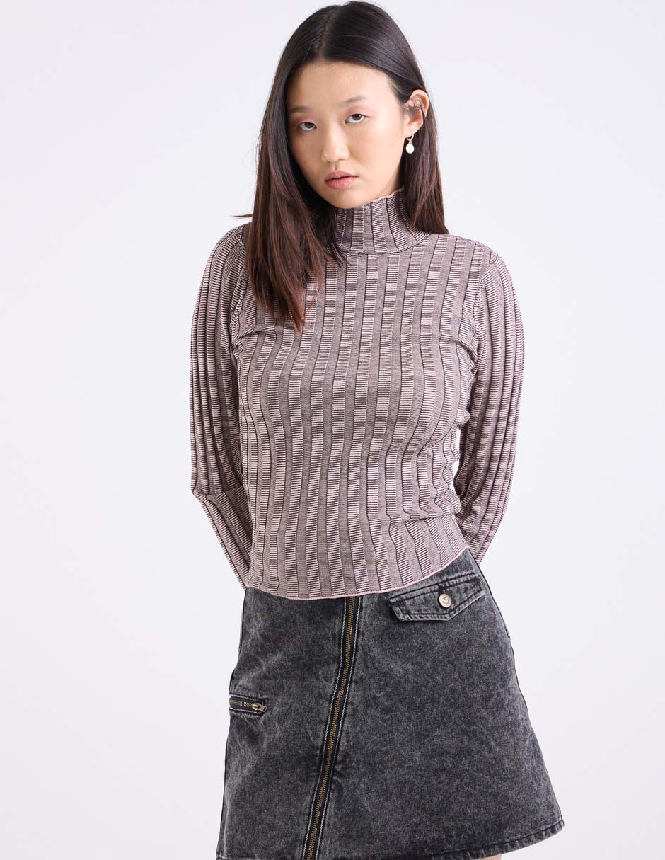 Top cuello alto