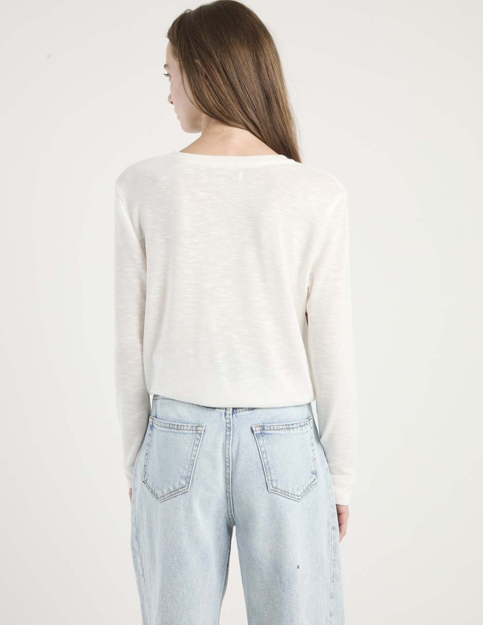 Suéter cuello redondo para mujer 2