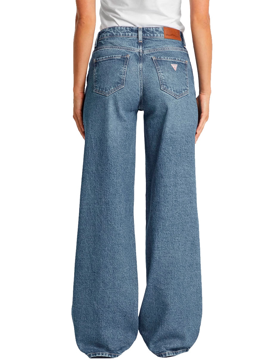 Jeans amplio w4ba0yd5cc4-gjus corte cintura para mujer 4