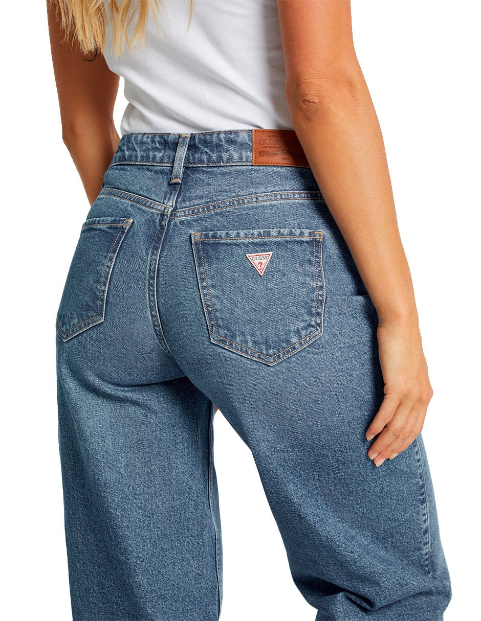 Jeans amplio w4ba0yd5cc4-gjus corte cintura para mujer 5
