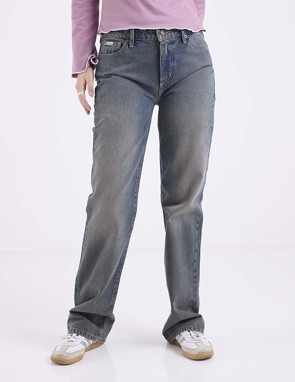 Jeans relaxed skinny para mujer 1