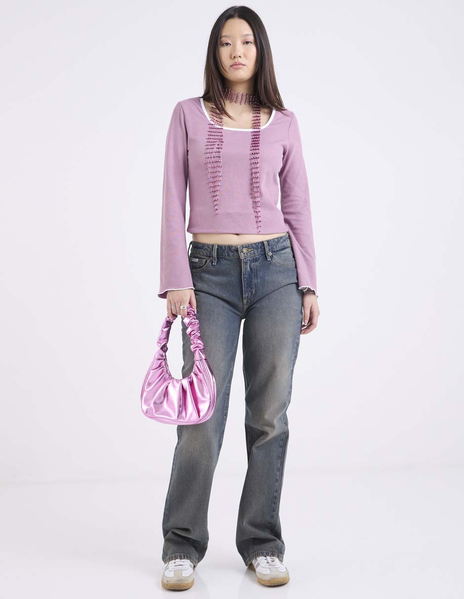 Jeans relaxed skinny para mujer 3