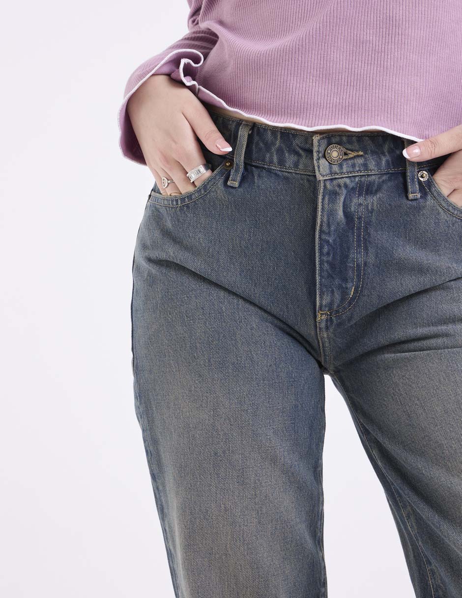 Jeans relaxed skinny para mujer 4
