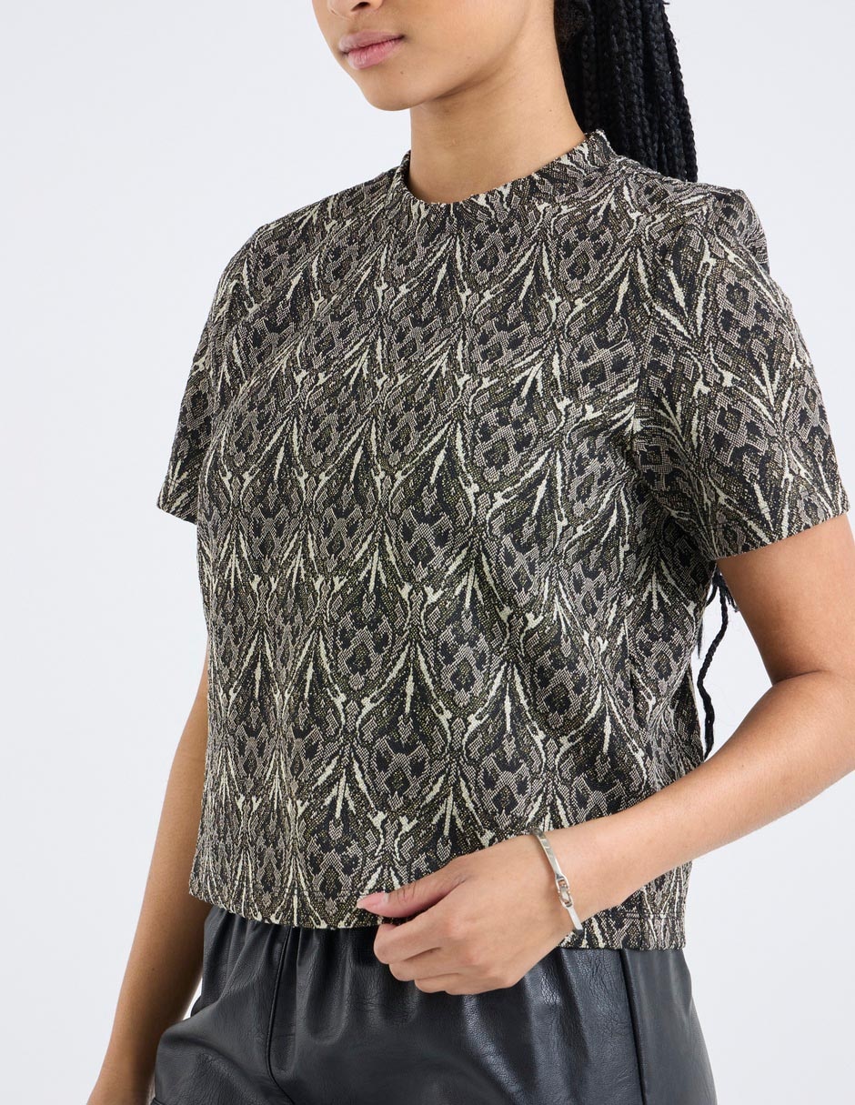 Blusa manga corta para mujer 4