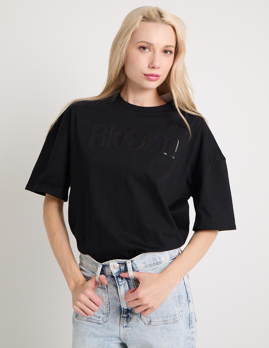 Playera manga al codo cuello redondo para mujer Playera manga al codo cuello redondo para mujer