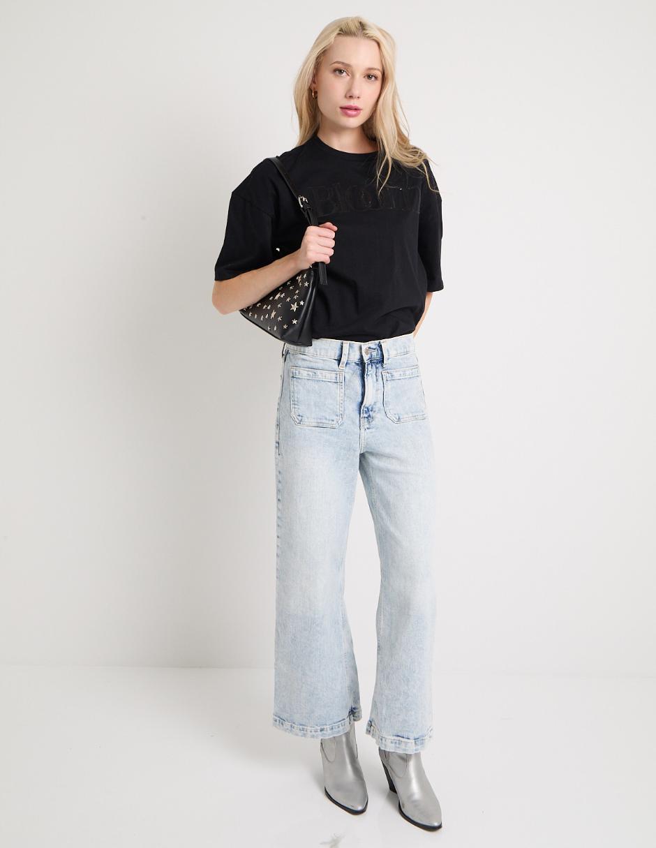 Playera manga al codo That's It cuello redondo para mujer