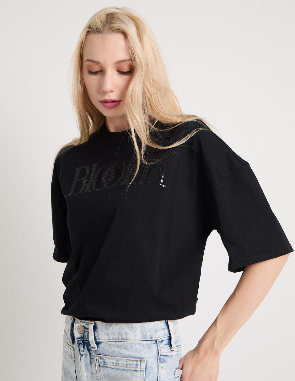 Playera manga al codo That's It cuello redondo para mujer
