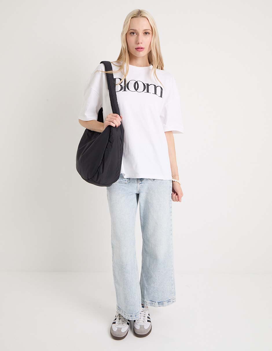 Playera manga al codo cuello redondo para mujer 2