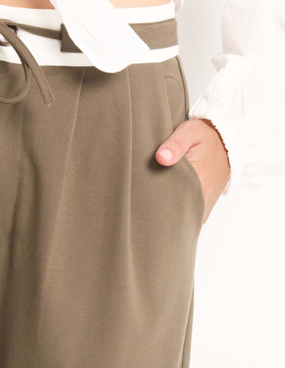 Pantalón relaxed amplio para mujer 4