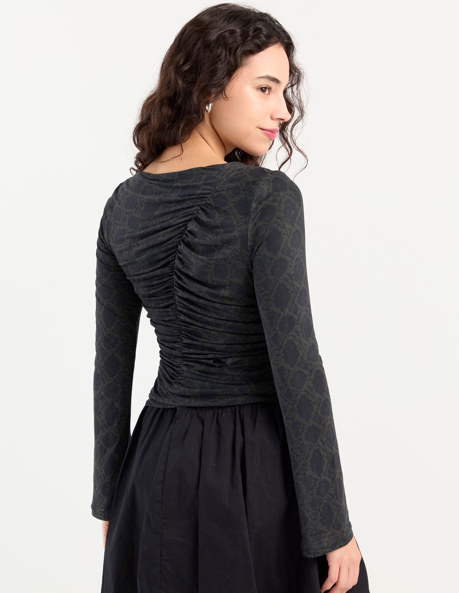 Blusa manga larga para mujer 2