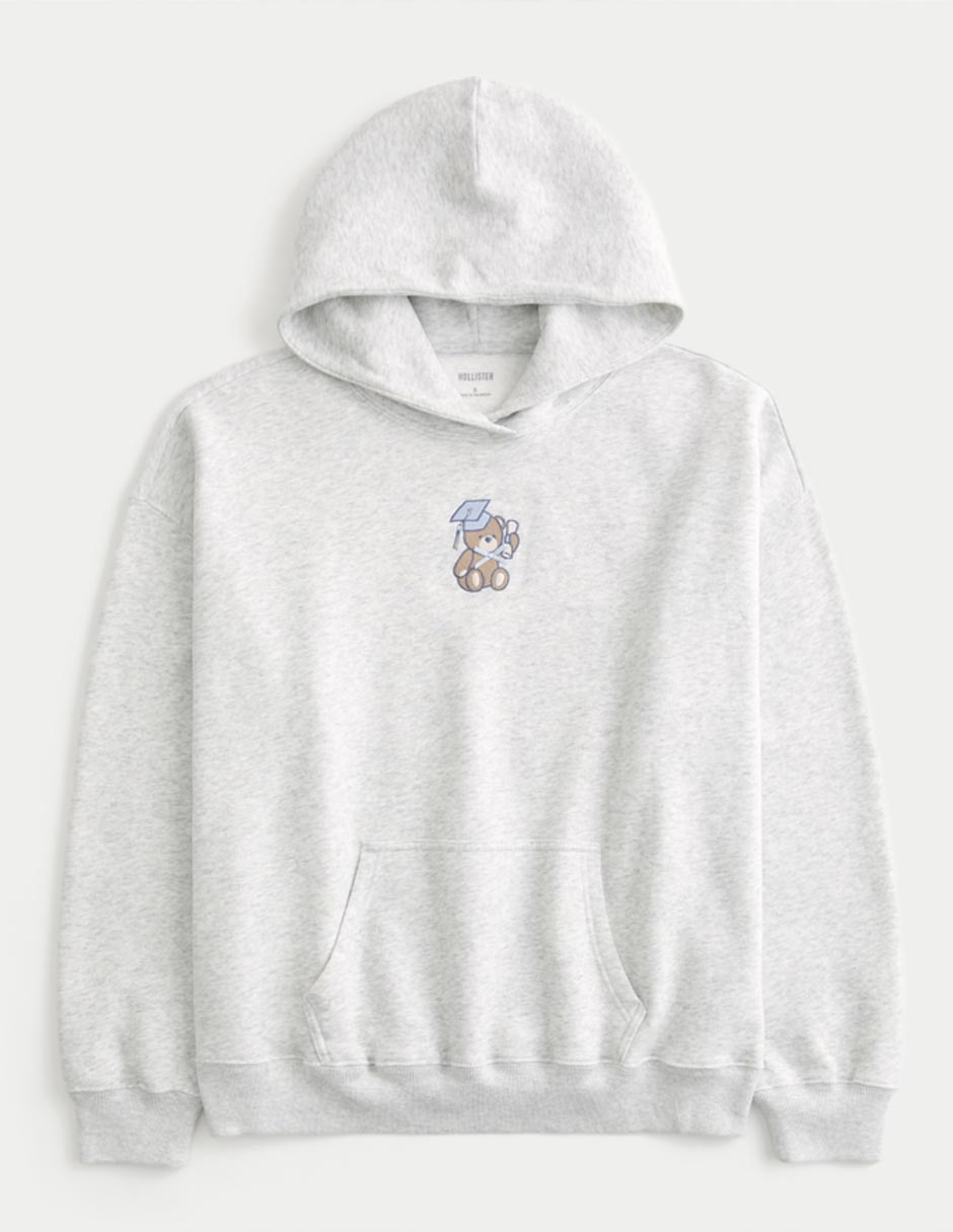 Sweatshirts Hollister Sueter Mujer Sudadera Con Capucha Y Bolsa