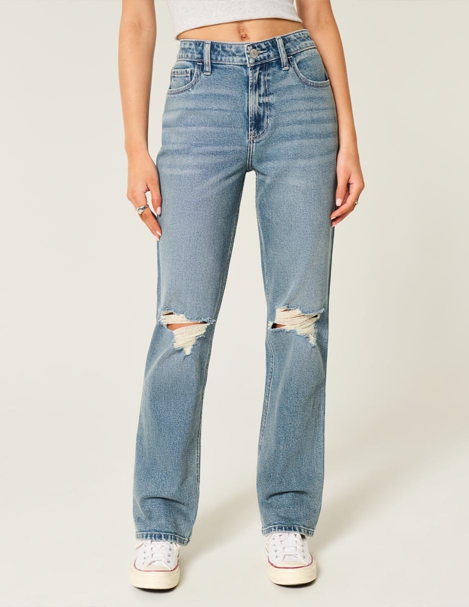 Jeans straight para mujer 2