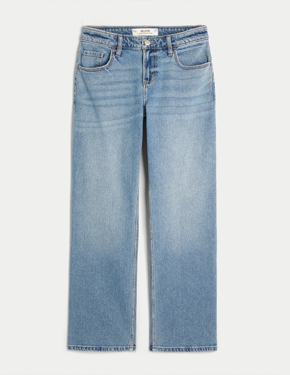 Jeans straight corte cintura alta para mujer Jeans straight corte cintura alta para mujer