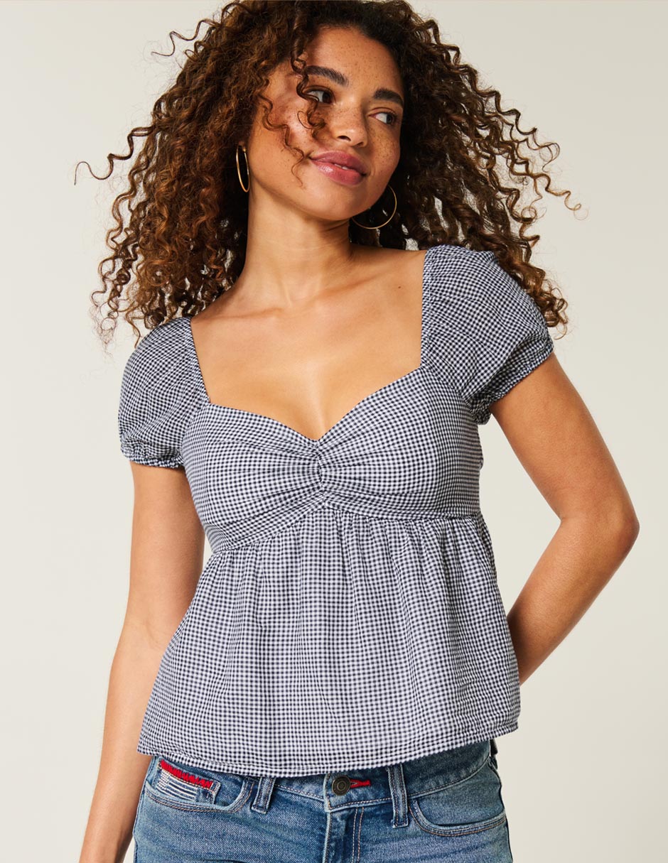 Blusa Hollister manga corta para mujer Liverpool