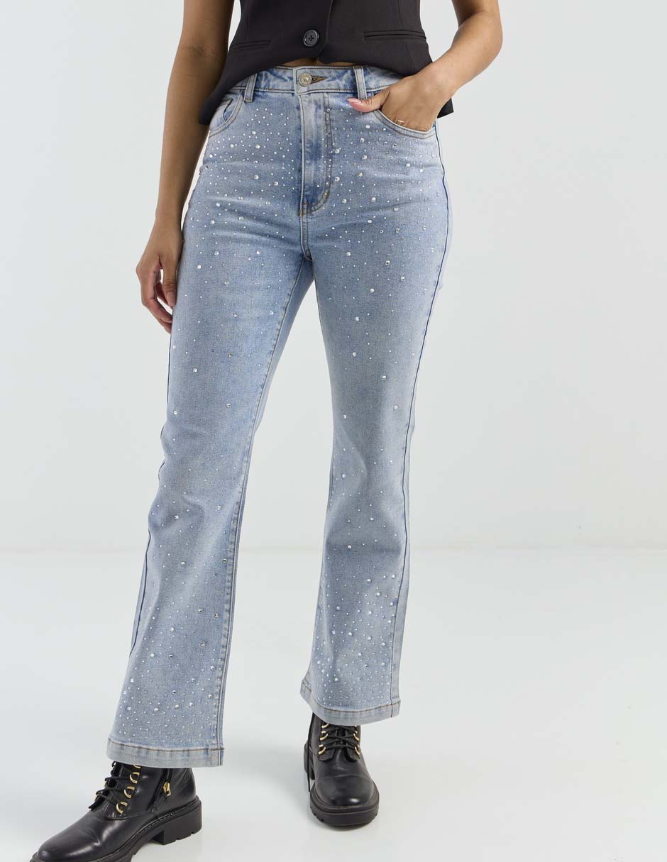 Jeans relaxed boot para mujer