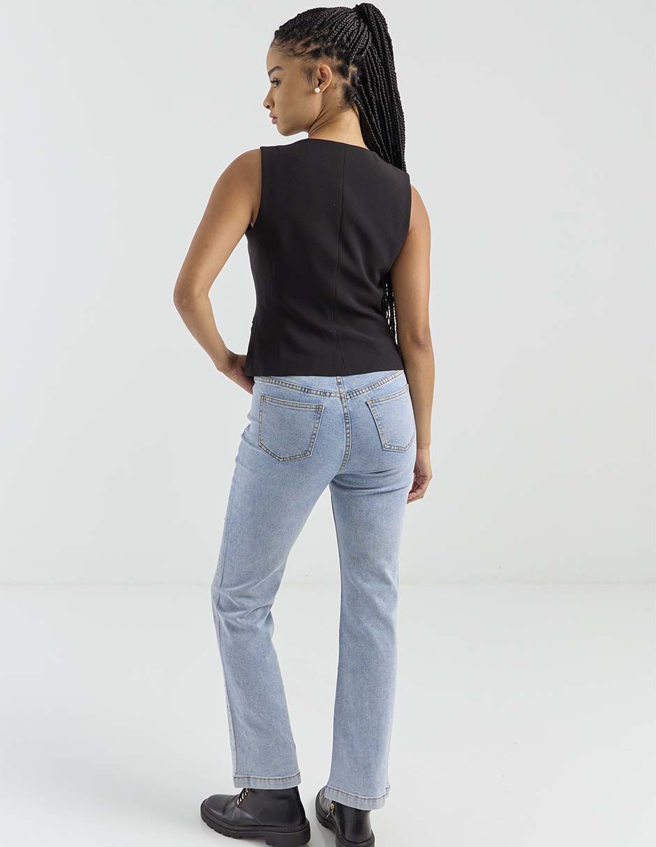 Jeans relaxed boot para mujer 2