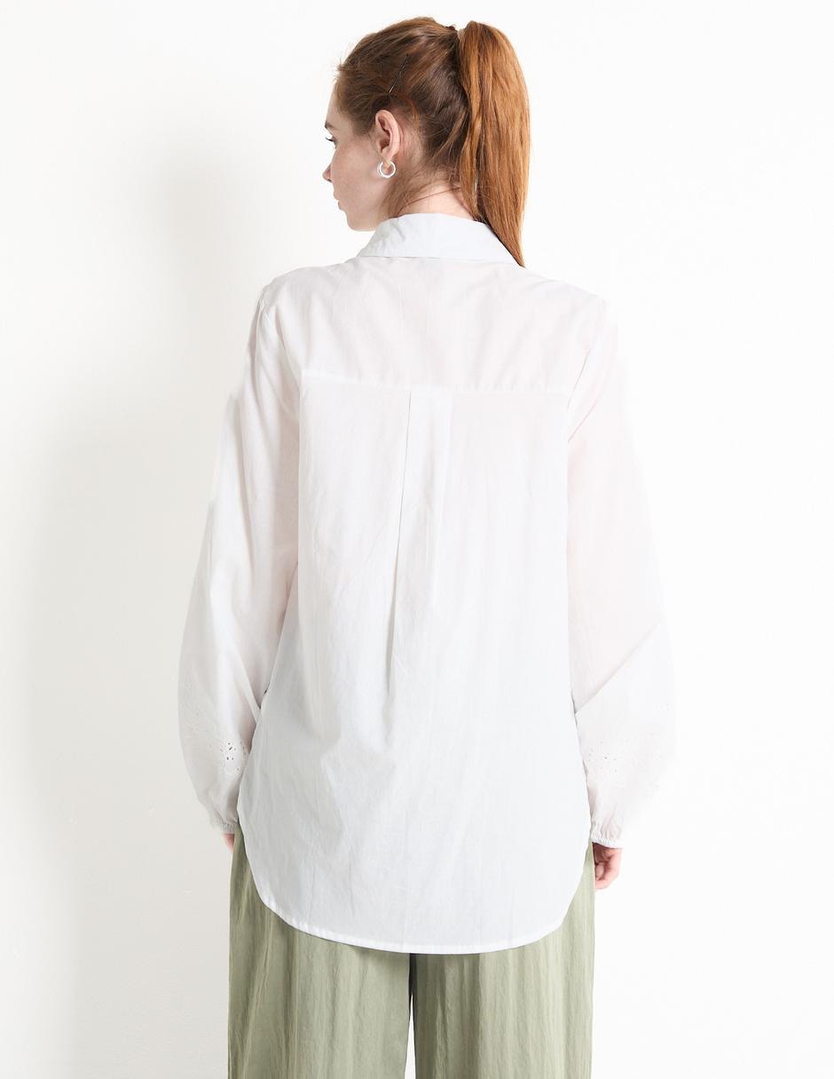 Blusa camisera manga larga para mujer 2