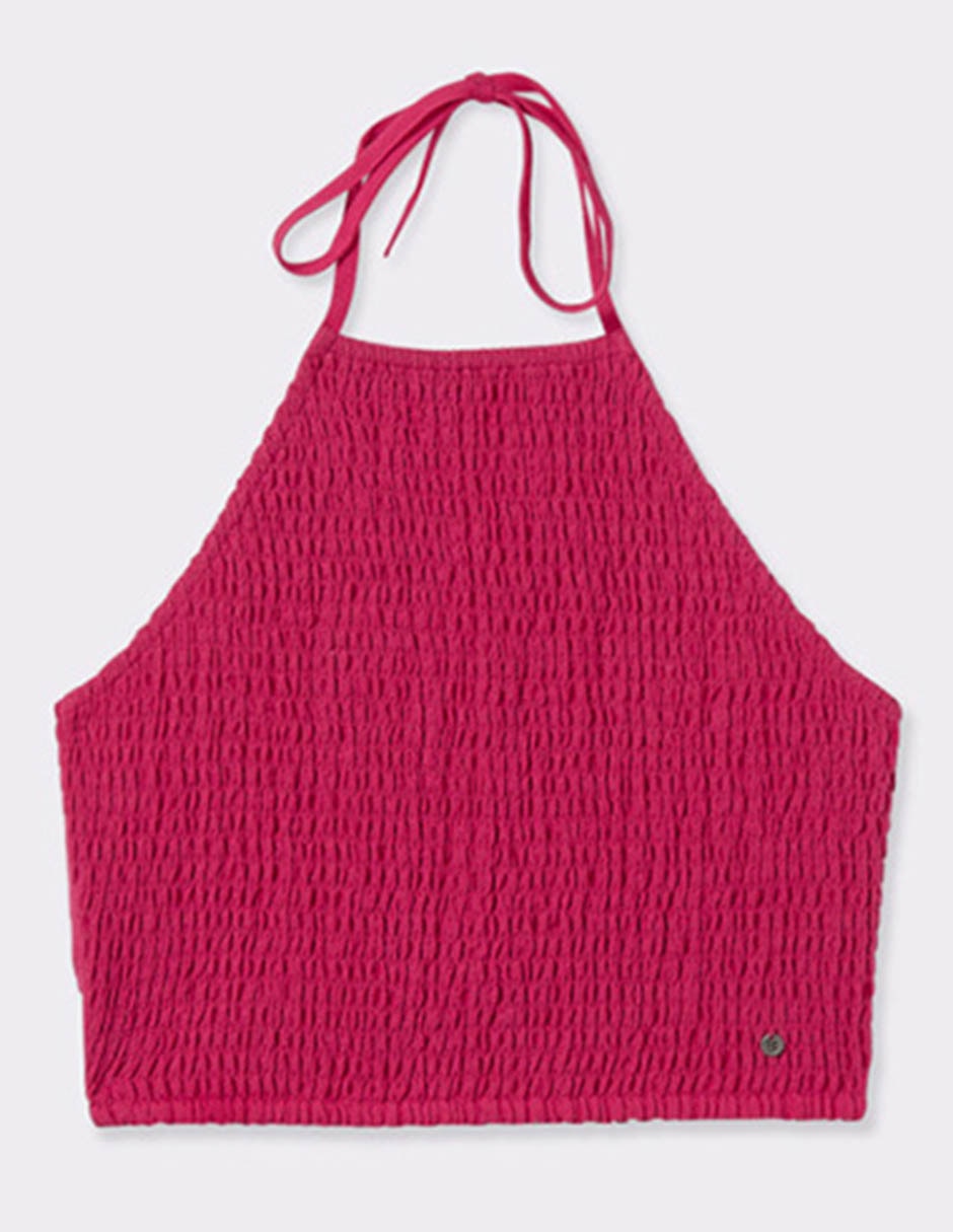 Top cuello halter tirante delgado 4