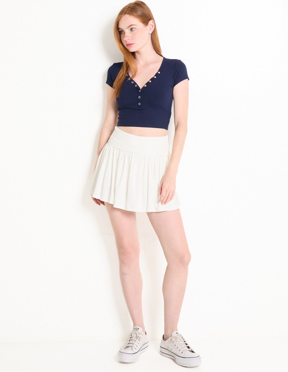 Falda short a la cintura 3