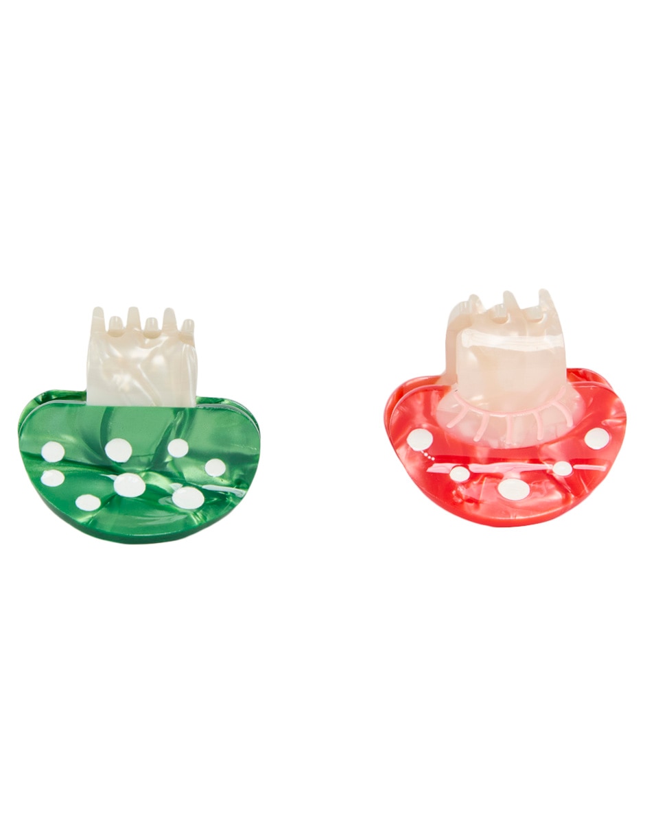 Set de pinzas para el cabello de plástico