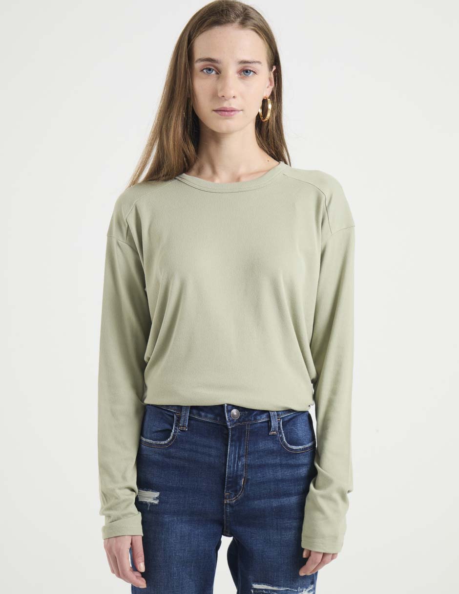 Long Sleeve Polo Playera Manga Larga American Eagle Playera Manga