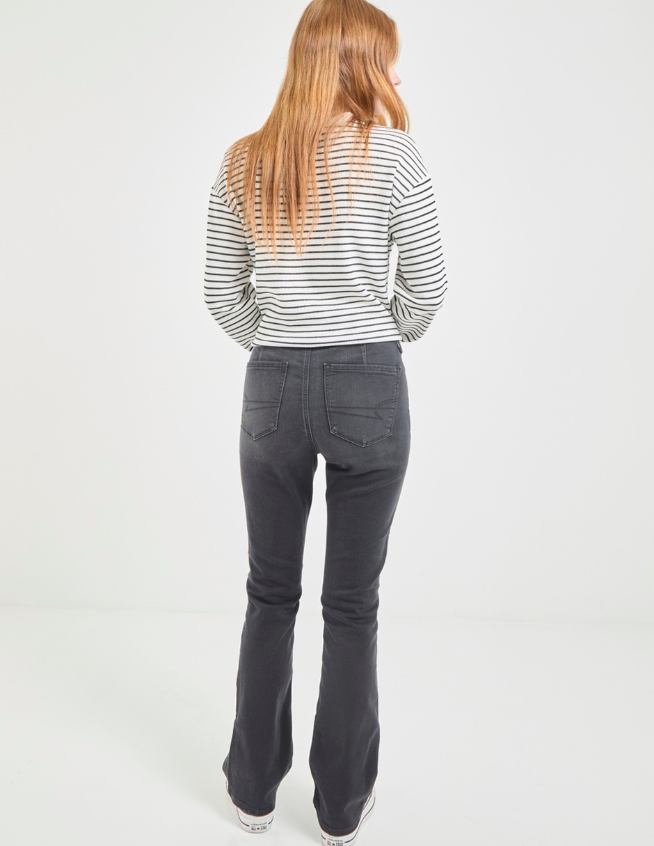 Jeans skinny corte cintura para mujer 2