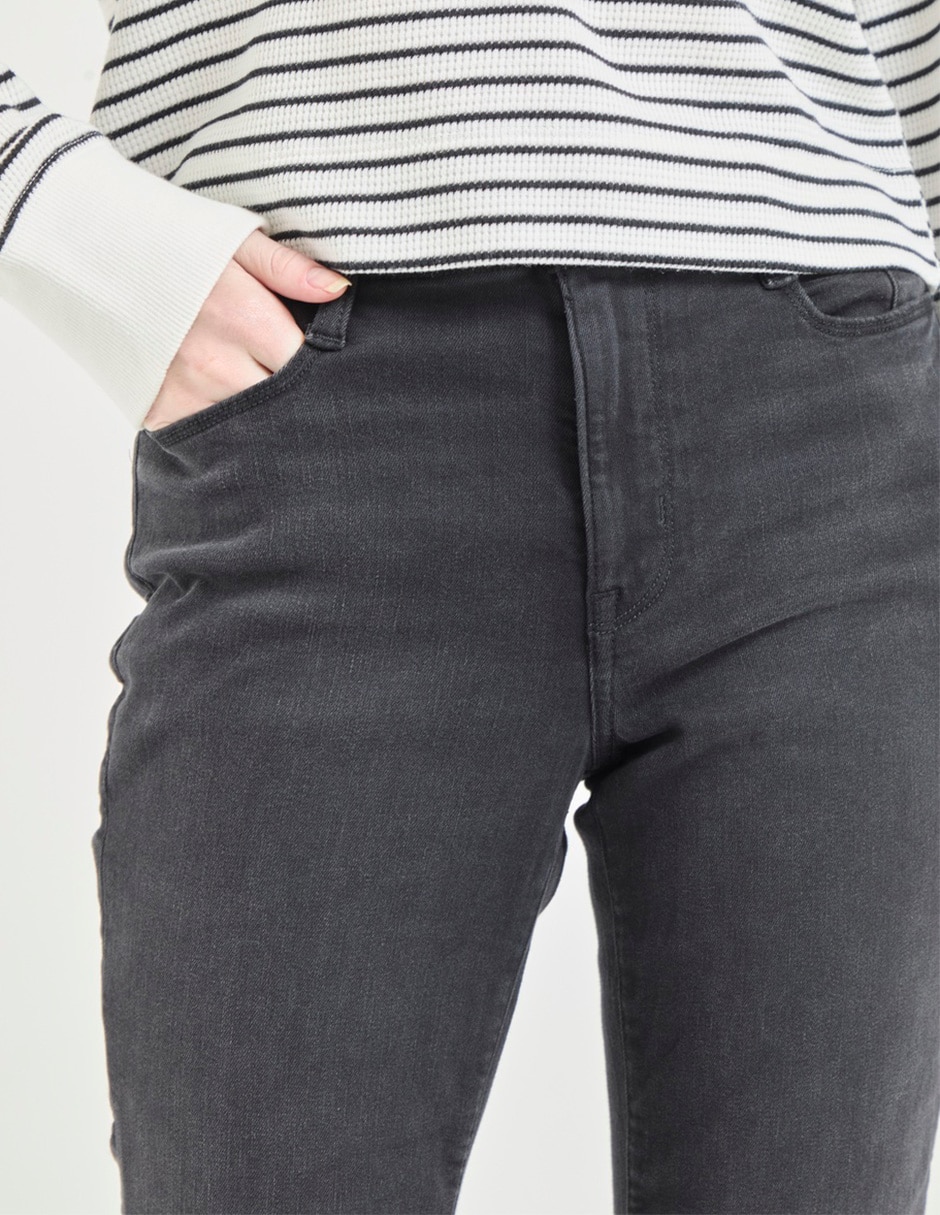 Jeans skinny corte cintura para mujer 4