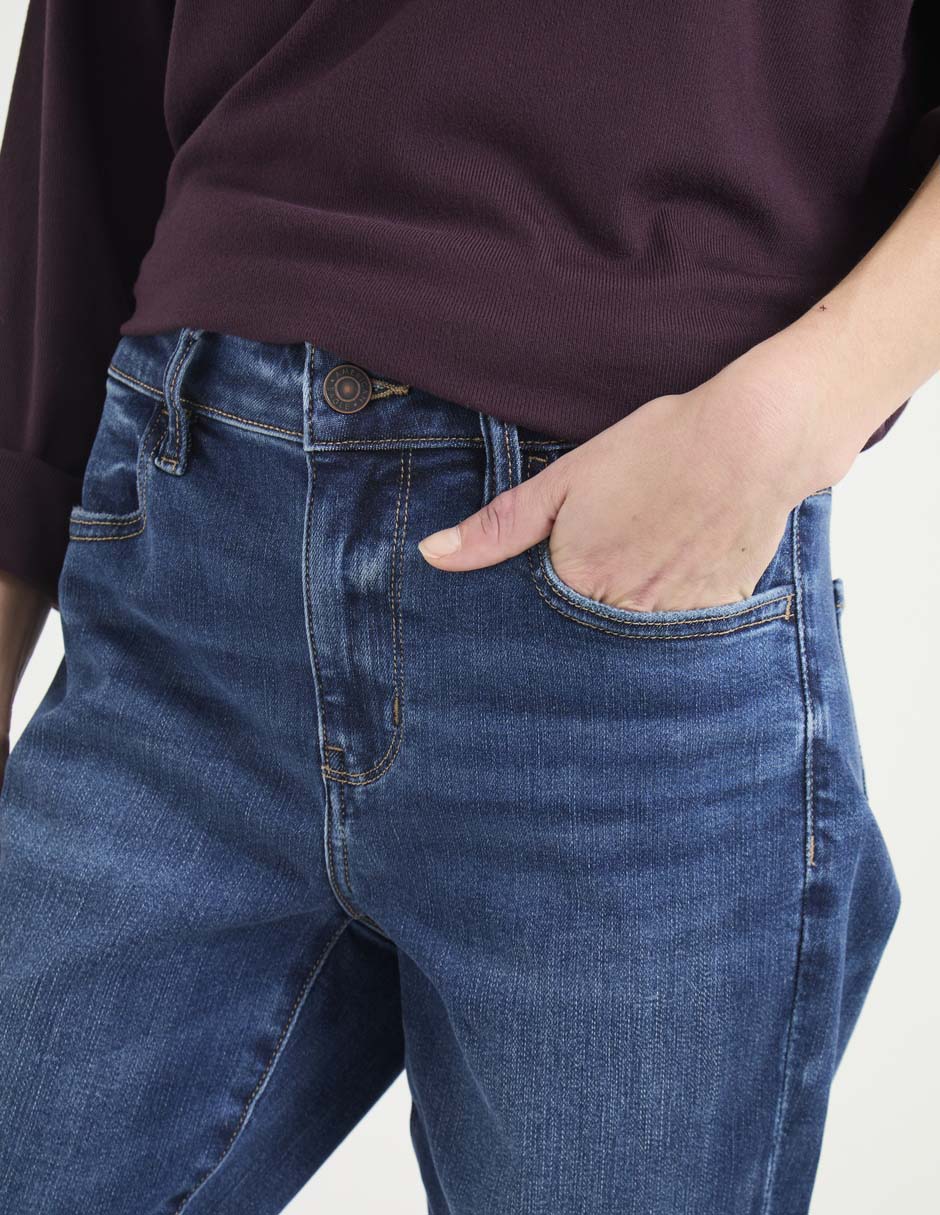Jeans straight para mujer 4