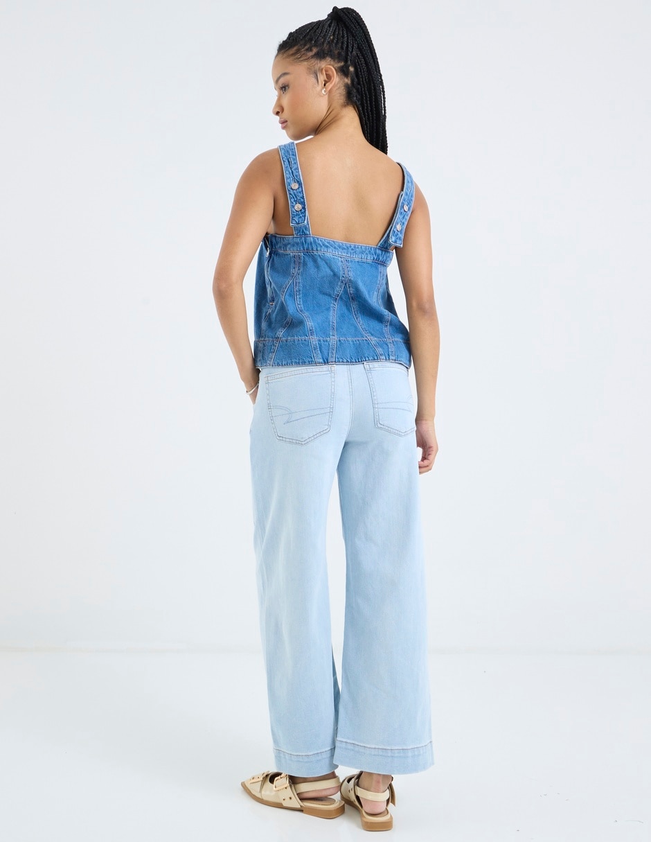 JEANS AMERICAN EAGLE, 8 C, AZUL MEDIO