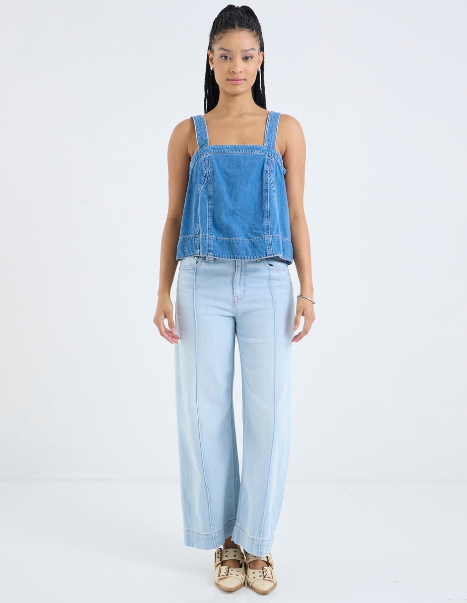 JEANS AMERICAN EAGLE, 8 C, AZUL MEDIO
