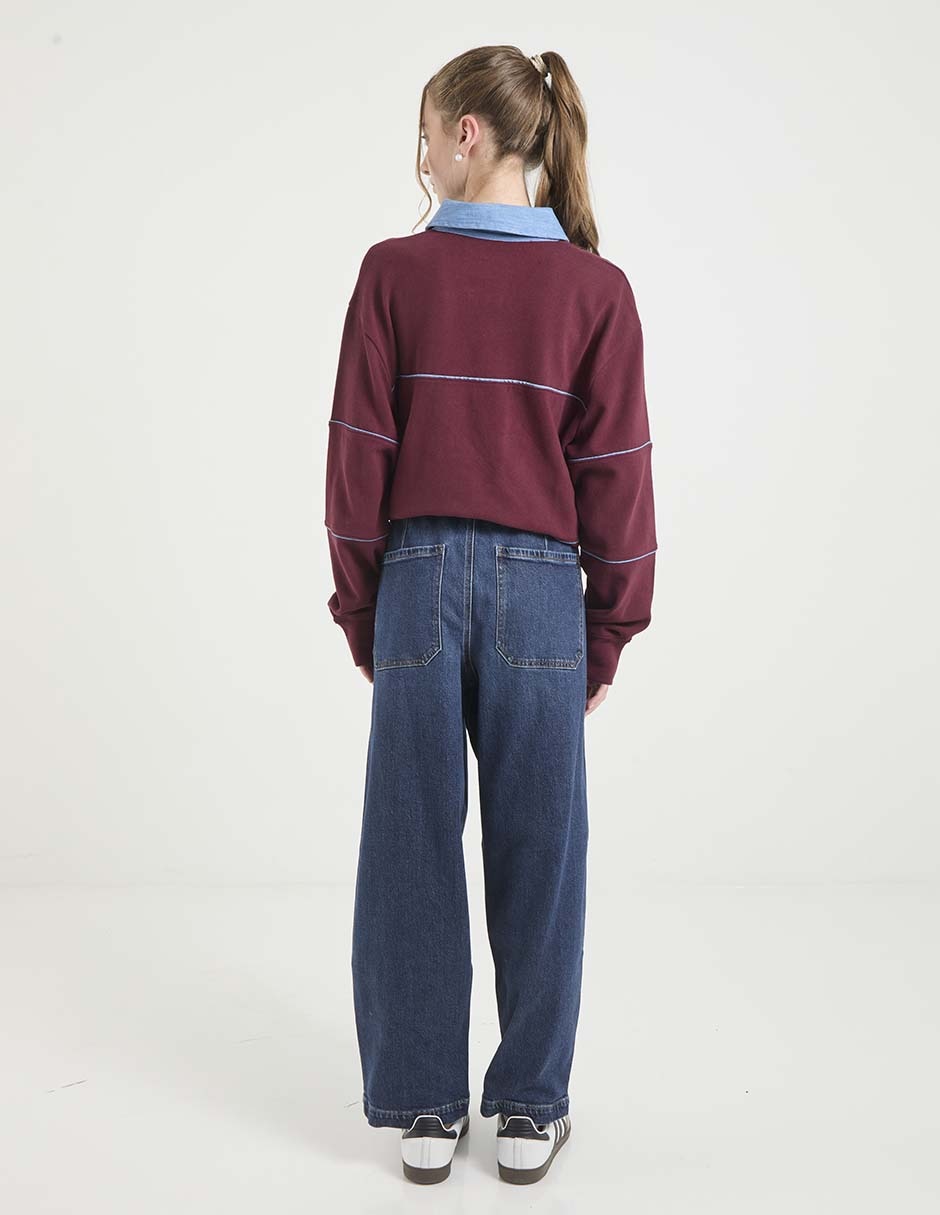 Jeans amplio para mujer 2