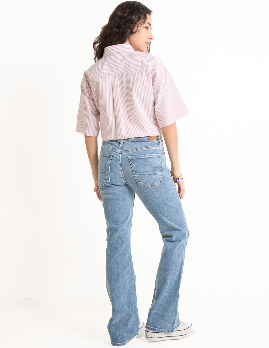 Jeans boot corte cintura para mujer 2