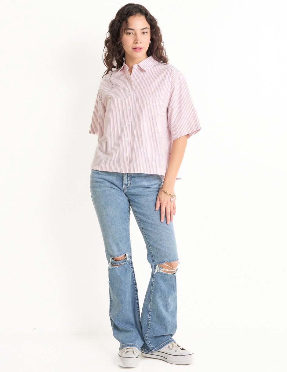 Jeans boot corte cintura para mujer 3
