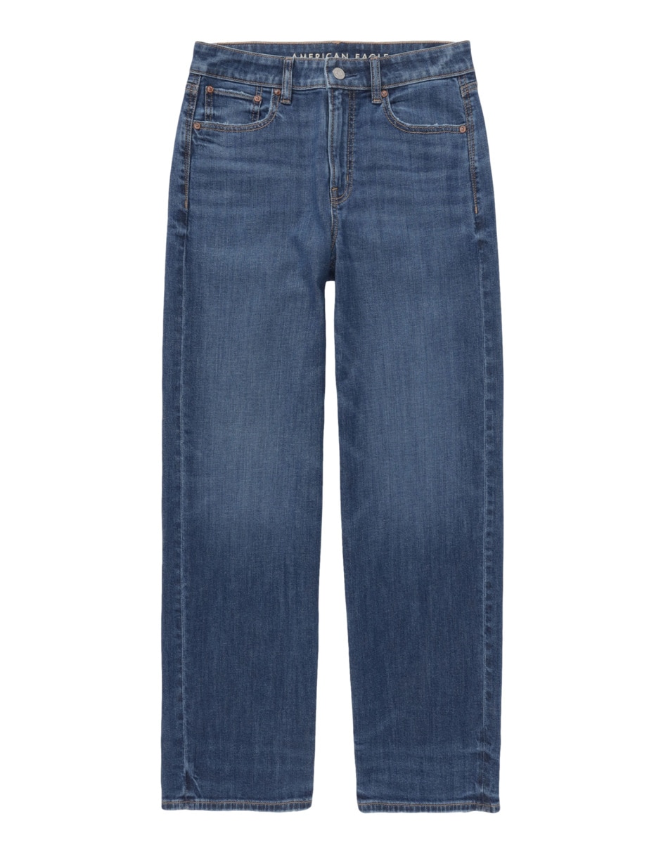 Jeans wide leg corte cintura para mujer 3