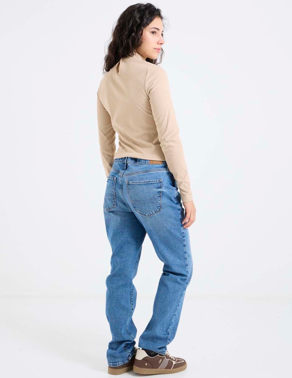 Jeans straight para mujer 2