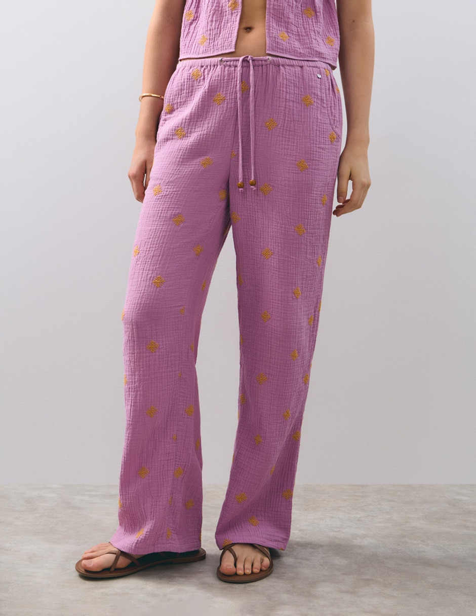 Pantalón regular para mujer