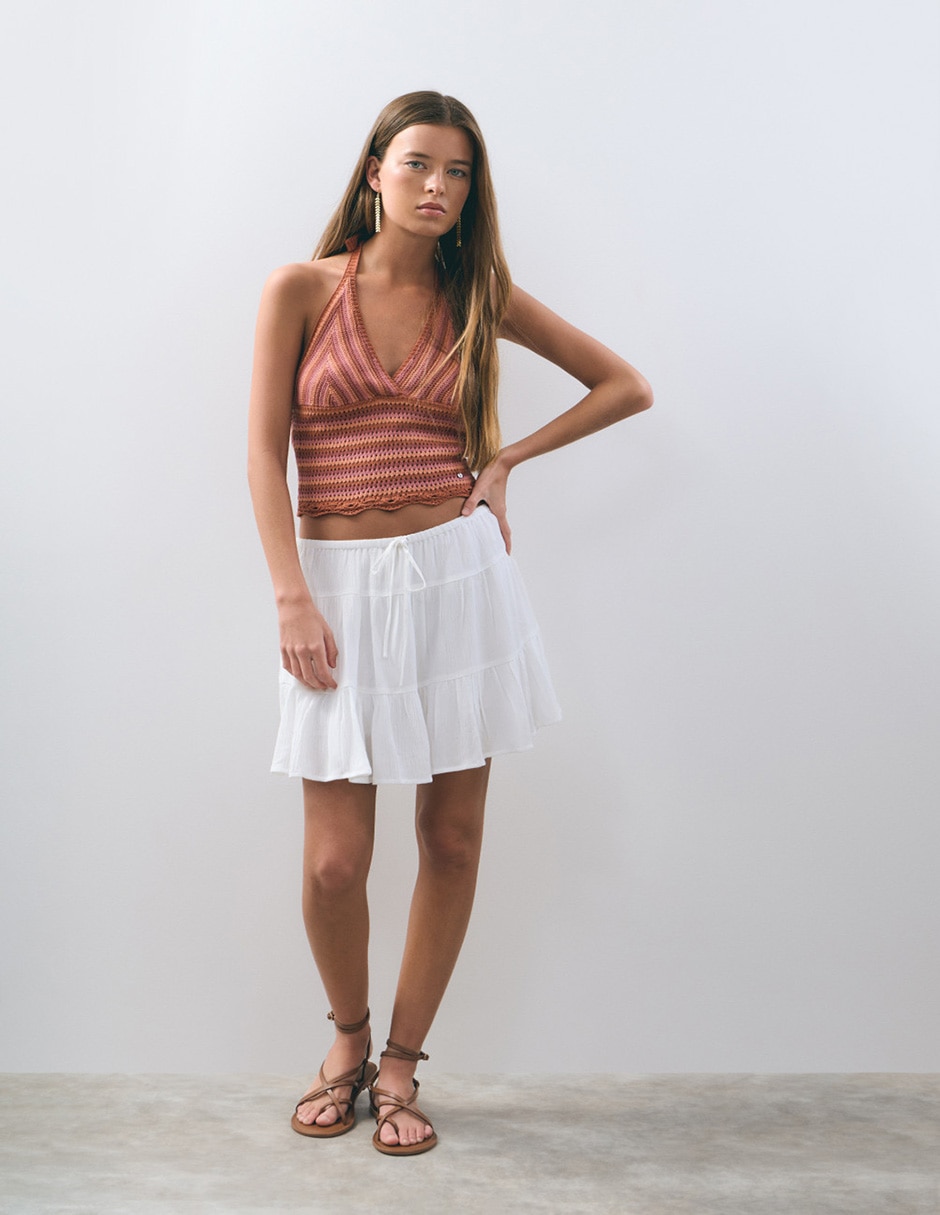Top cuello halter escote V 3