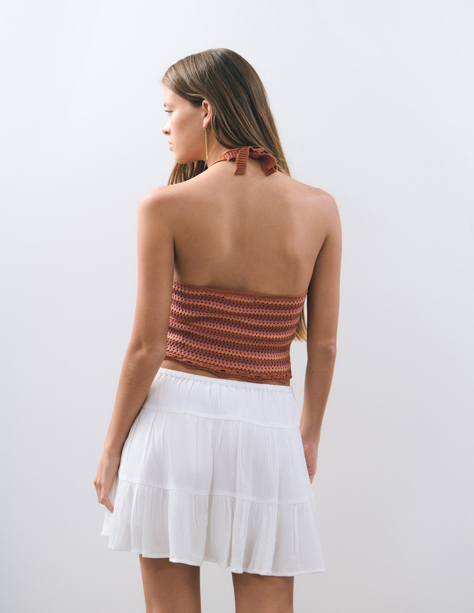 Top cuello halter escote V 4
