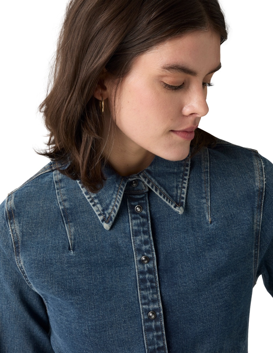 Blusa manga larga para mujer 4