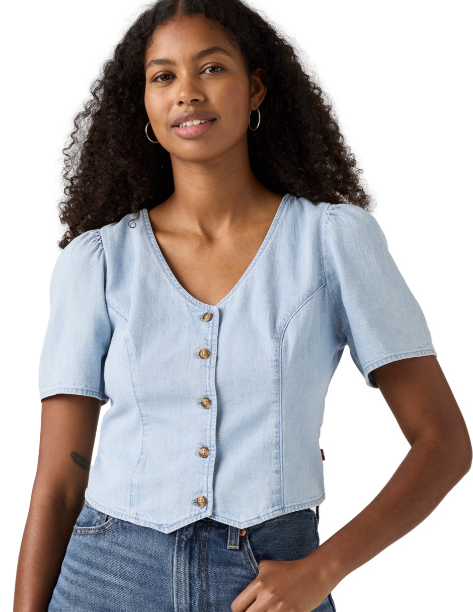 Blusa manga corta para mujer 3