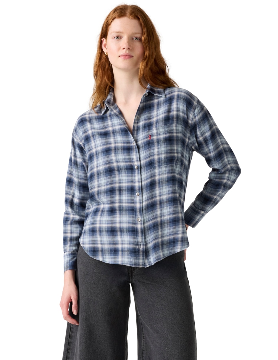 Blusa manga larga para mujer