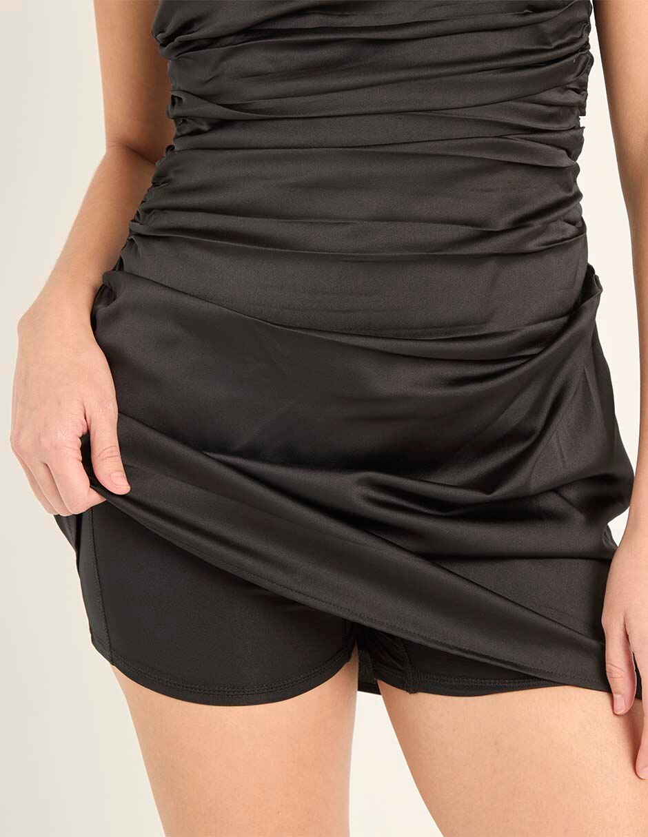 Vestido mini de fiesta escote cuadrado 4