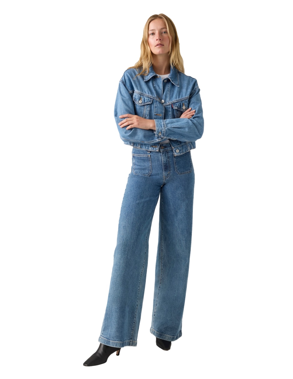 Jeans Flare Pantalones Levis Mujer Suburbia Jeans Wide Leg Levi's