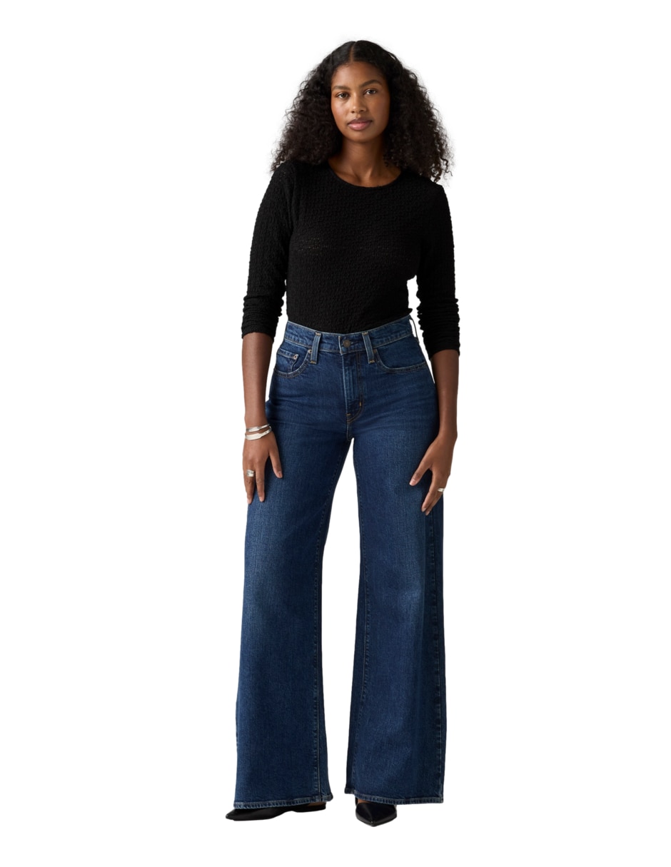Jeans wide leg 728 Hr corte cintura para mujer 4