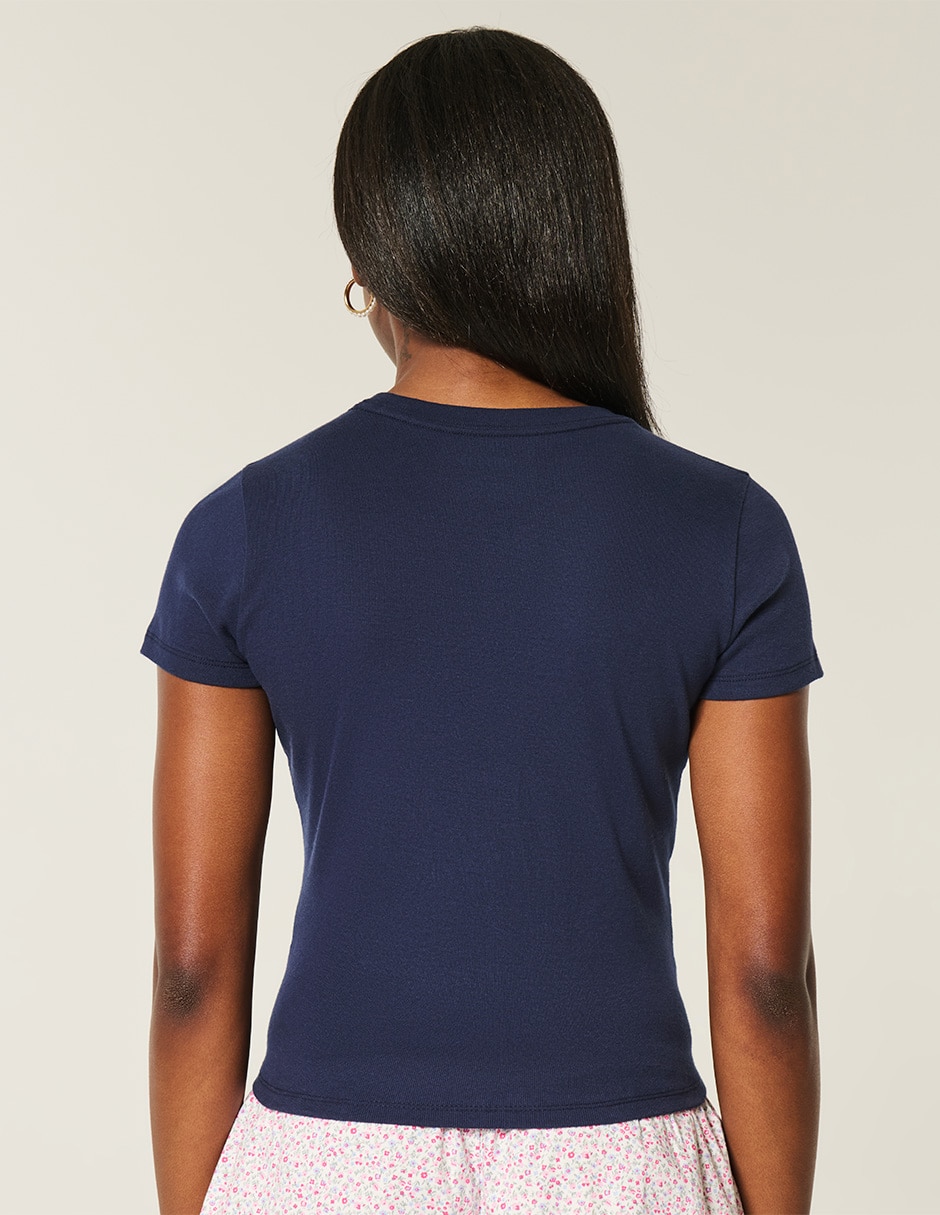 Blusa manga corta para mujer