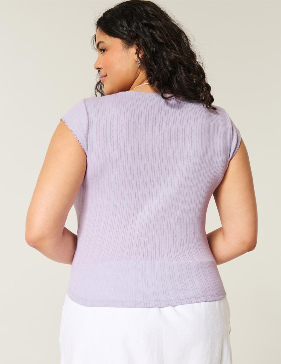 Blusa manga corta para mujer 3