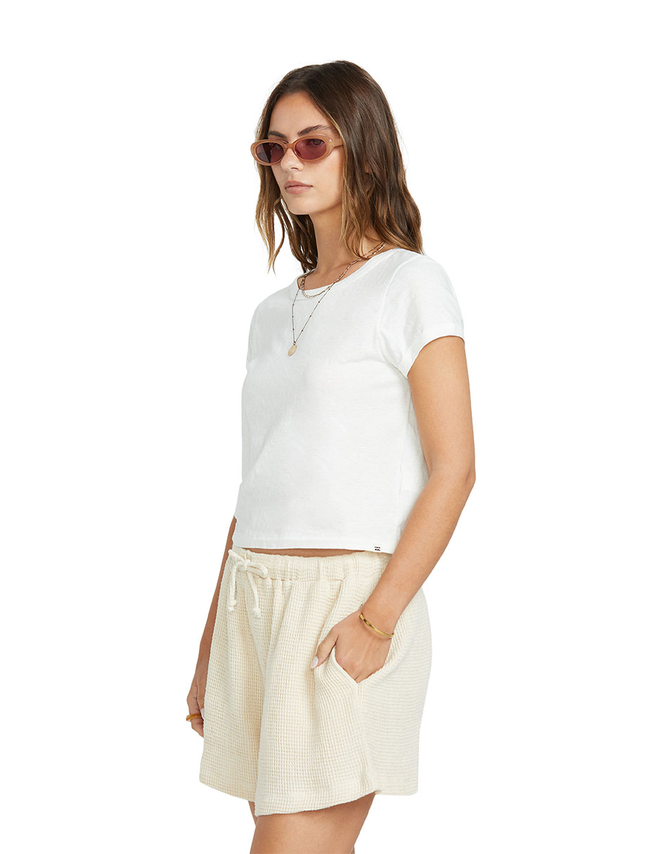 Playera manga corta Daily Tee Ss Knt cuello redondo para mujer